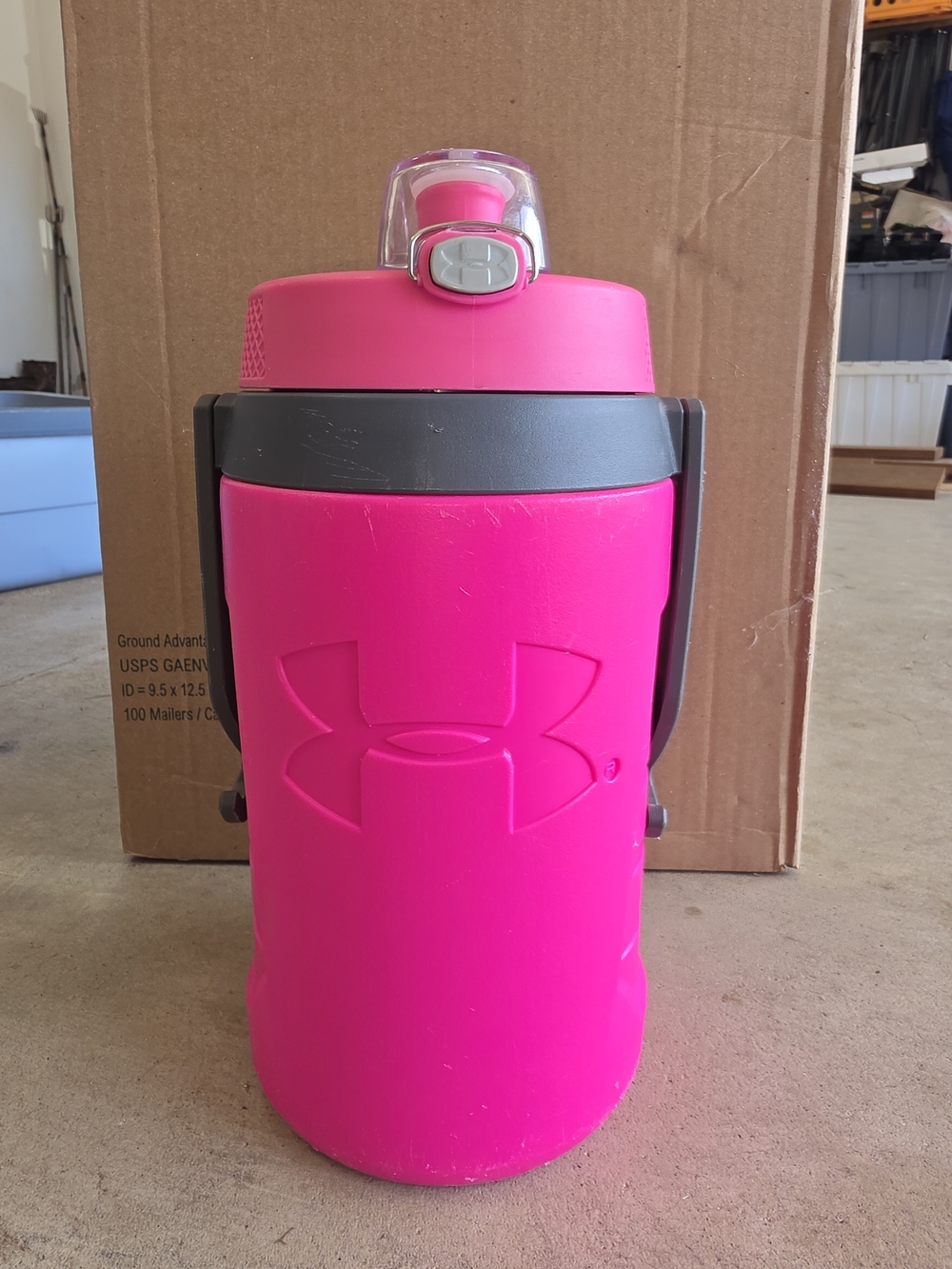 Under Armour Pink Insulated Water Jug - 64oz Sports Bottle
